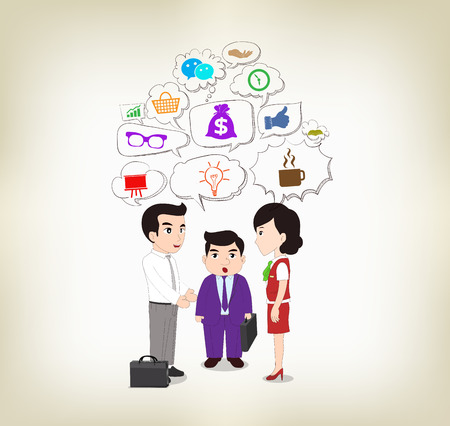 team ideas infographic social clouds conceptのイラスト素材