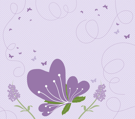 abstract springtime purpleのイラスト素材