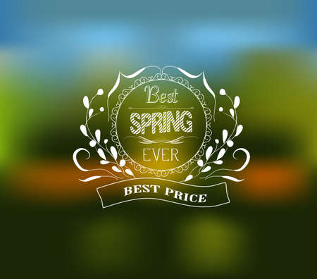best spring typographic designのイラスト素材