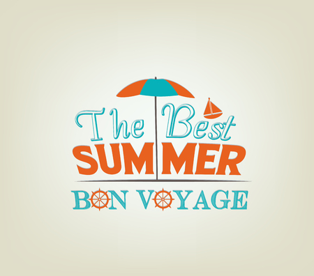 summer design posterのイラスト素材