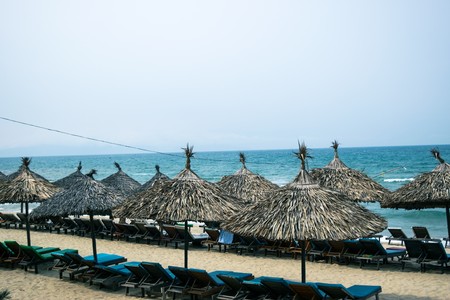 An Bang Beach, Hoi An, Vietnamの写真素材