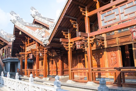 Tu Sac Khai Doan pagoda Daklak, Vietnamの写真素材