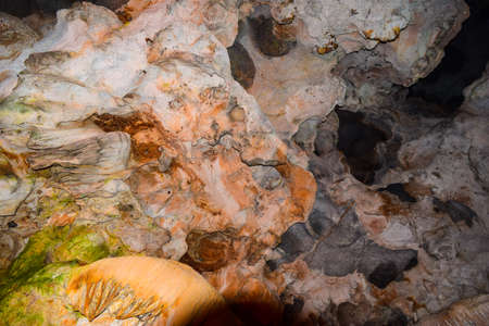 Thien Cung Cave in Ha Long Bay Vietnamの写真素材