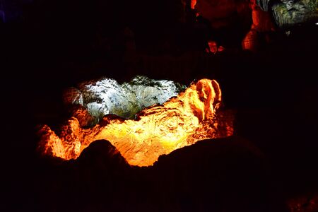Thien Cung Cave in Ha Long Bay, Vietnam