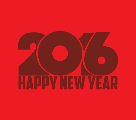 Happy new year 2016 retroのイラスト素材