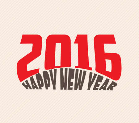 happy new year 2016のイラスト素材