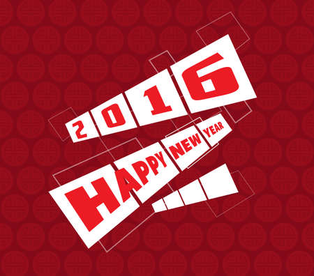 monkey design for greeting card Chinese New Year 2016のイラスト素材