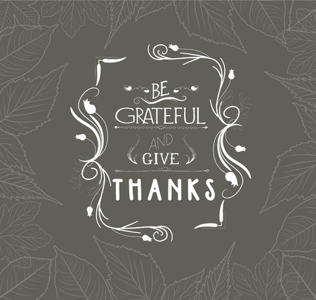 Happy thanksgiving floral wreathsのイラスト素材