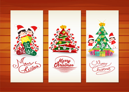 Collection of Christmas bannersのイラスト素材