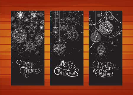 Collection of Christmas bannersのイラスト素材