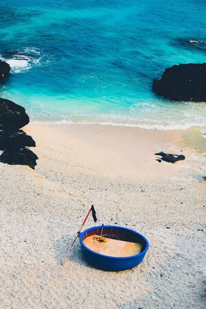 Ly son island in the blue seaの写真素材