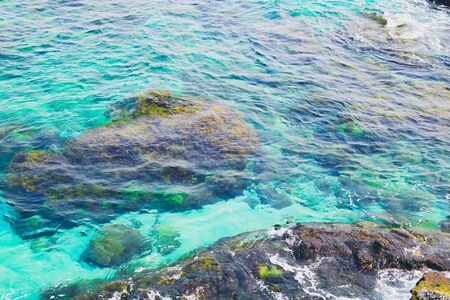 Ly son island in the blue seaの写真素材