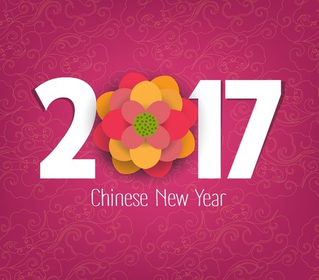 Chinese New Year 2017 Blooming Flower Design