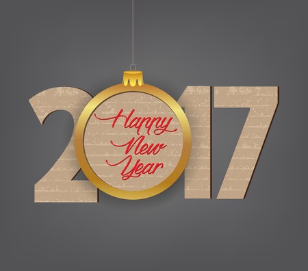 Creative happy new year 2017 designのイラスト素材