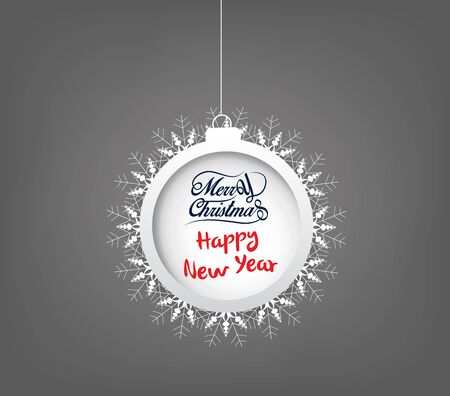 Merry Christmas and Happy new yearのイラスト素材