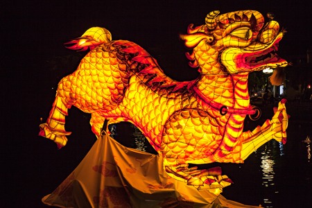 HOI AN, VIETNAM - MARCH 17, 2017: Traditional lanterns store in Hoi An, Vietnam, Hoi an Ancient Town is recognized as a World Heritage Site by UNESCOのeditorial素材