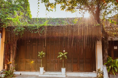 HOI AN, VIETNAM - MARCH 19, 2017: Morning in Hoi An ancient townのeditorial素材