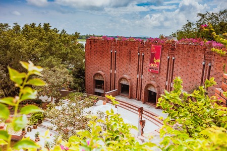 HOI AN, VIETNAM - MARCH 19, 2017: Terra cotta museum in the Thanh Ha Pottery Village. The village was formed at the end of the 15th century, by the Thu Bon river, Quang Nam, Vietnam.のeditorial素材