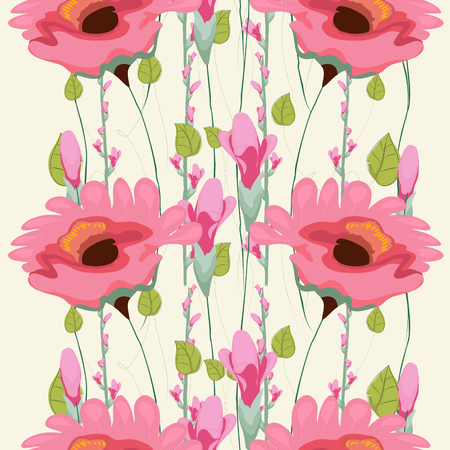 Floral seamless patternのイラスト素材