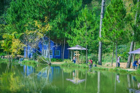 DALAT, VIETNAM - February 17, 2017: Homestay Ma Rung Lu Quan at Da Lat, Lam Dong, Viet Namのeditorial素材