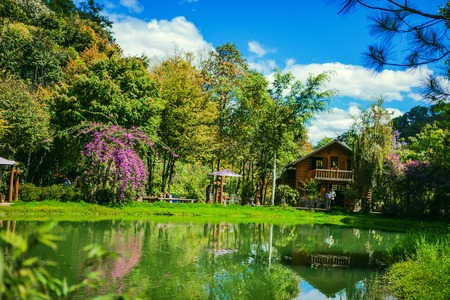 DALAT, VIETNAM - February 17, 2017: Homestay Ma Rung Lu Quan at Da Lat, Lam Dong, Viet Namのeditorial素材