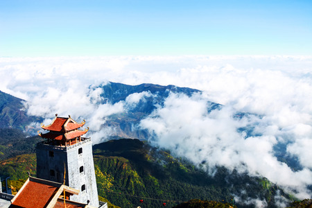 Fasipan mountain with cloudの写真素材