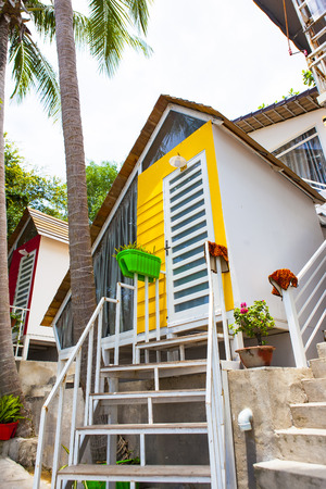 Coconut tree at coconut beach on Son island, Kien Giang, Vietnam. Near Phu Quoc islandのeditorial素材