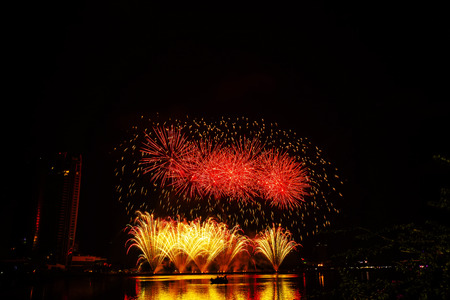 fireworks in honor of Independence Dayの写真素材