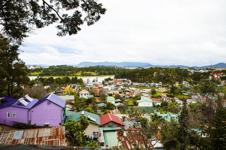 DA LAT, VIETNAM, November 8th, 2018: Cityscape Da Lat, Vietnamのeditorial素材