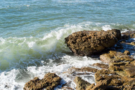 Summer storm on the warm Mediterranean Seaの写真素材