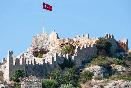 Ancient fortress on the coast of Asia Minorの写真素材