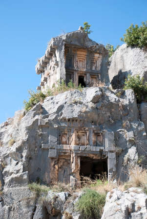 Ruins of the antique city in Asia Minorの写真素材