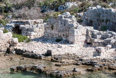 Ruins of the antique city in Asia Minorの写真素材