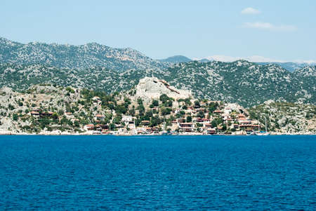 Pure coast of the silent warm seaの写真素材