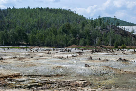 Karabash, Chelyabinsk region, Russia, consequences of work of copper-sulfur plant