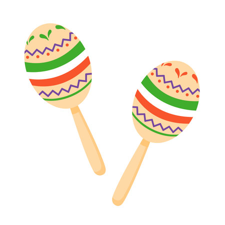 Mexican music maracas, traditions of Latin America, Revolution and Independence of Mexico. Mexican...