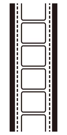 Isolated vector illustration image of filmstrip.のイラスト素材