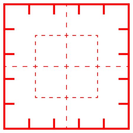 Sniper target isolated vector icon.のイラスト素材