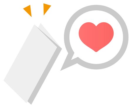 Love Letter Isolated Vector Image.のイラスト素材