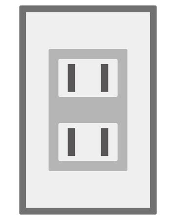 Isolated vector illustration of sockets.のイラスト素材