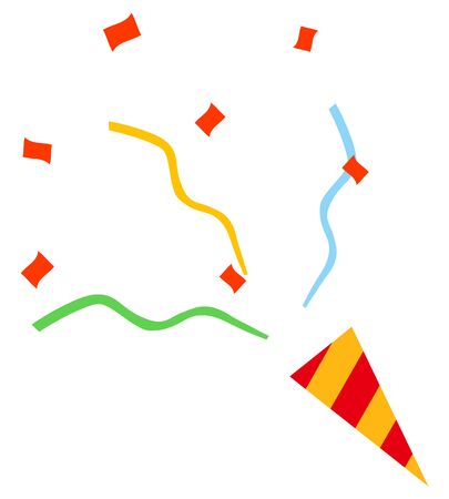 Isolated vector illustration of using poppers.のイラスト素材