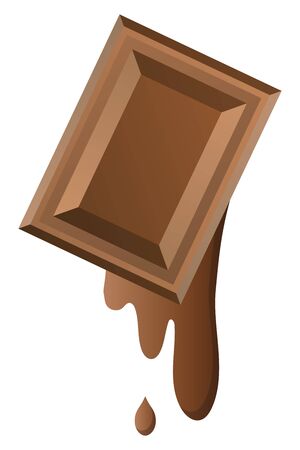Isolated bar of chocolate illustration.のイラスト素材