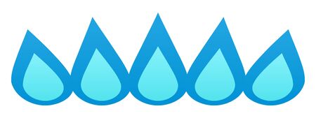 blue fire isolated vector illustrationのイラスト素材