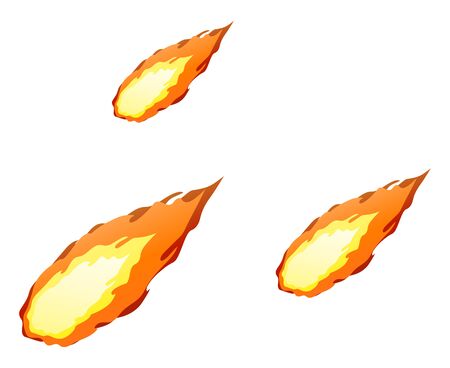 Falling Sparks Isolated Vector Illustration.のイラスト素材