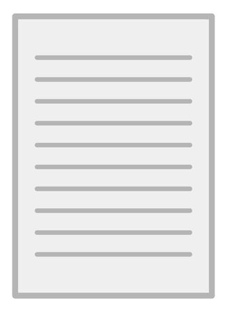 Paper document isolated vector illustration.のイラスト素材