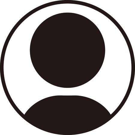 Isolated icon of simple personのイラスト素材