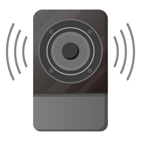 speaker system isolated vector illustrationのイラスト素材
