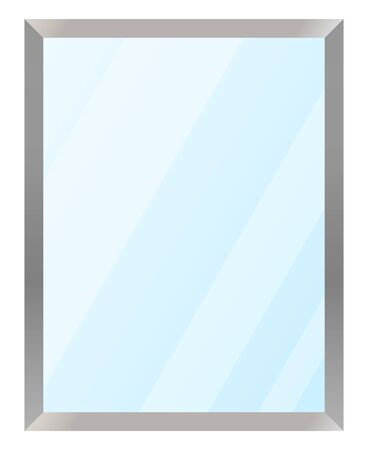 wall mirror isolated vector illustrationのイラスト素材
