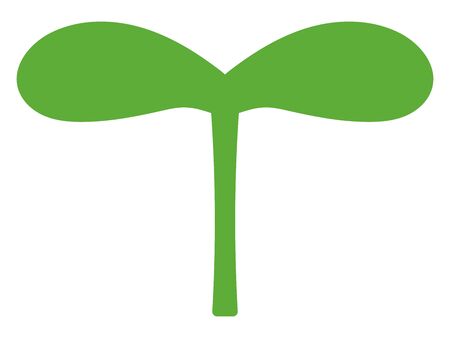 Illustration of fresh green sproutのイラスト素材