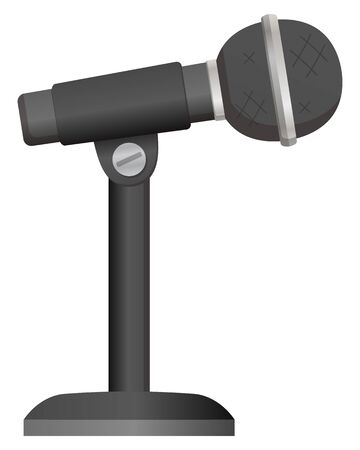 audio microphone isolated vector illustrationのイラスト素材